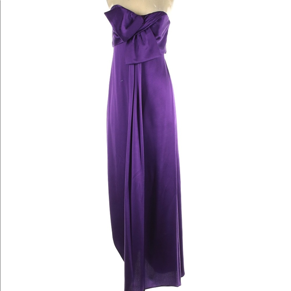Nicole Miller Purple Formal Dress with Front Bow